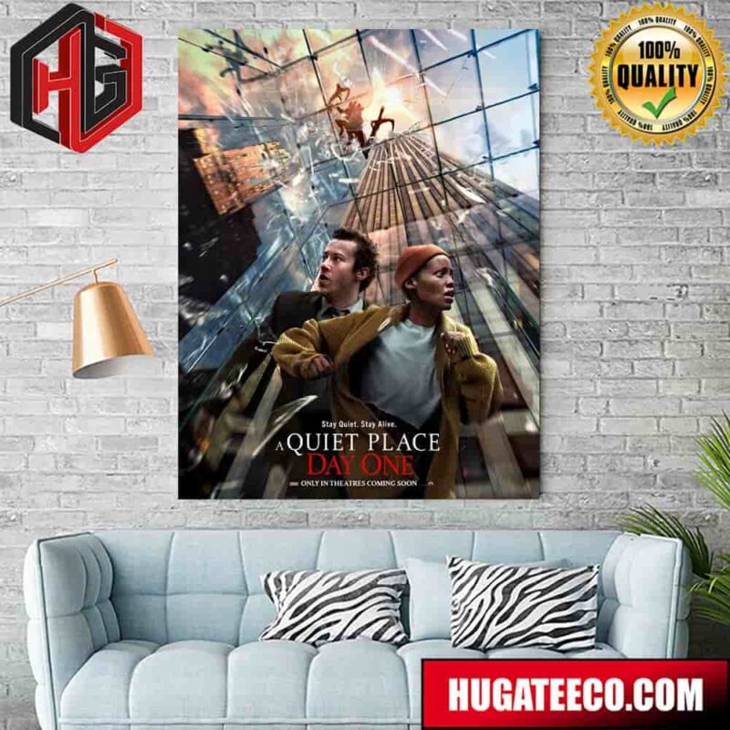 Poster For A Quiet Place Day One Releasing In Theaters On June 28 Home Decor Poster Canvas