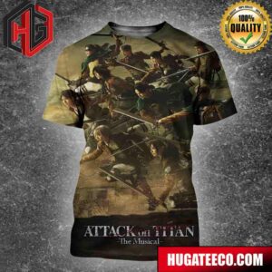 Poster For Attack On Titan The Musical Live On Stage In New York In October 3D T-Shirt