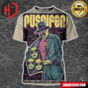 Poster For Bonner Springs Ks A Limited Edtion For Puscifer At Azura Amphitheater April 30 2024 All Over Print Shirt