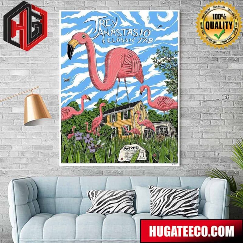 Poster For One Of The Musical Heroes Trey Anastasio And Classic Tab In Madison Wi Poster Canvas