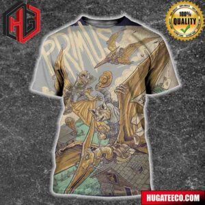 Poster For Primus In Bonner Springs Ks At The Azura Amphitheater On April 30 2024 All Over Print Shirt