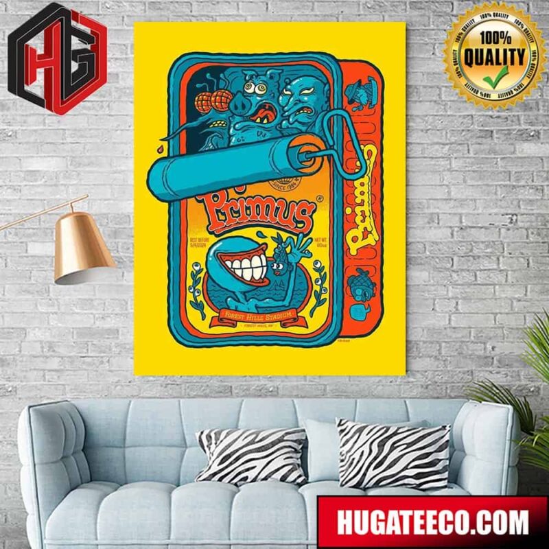 Primus Show Forest Hills Stadium On May 4th 2024 In Forest Hills Ny Home Decoration Poster Canvas