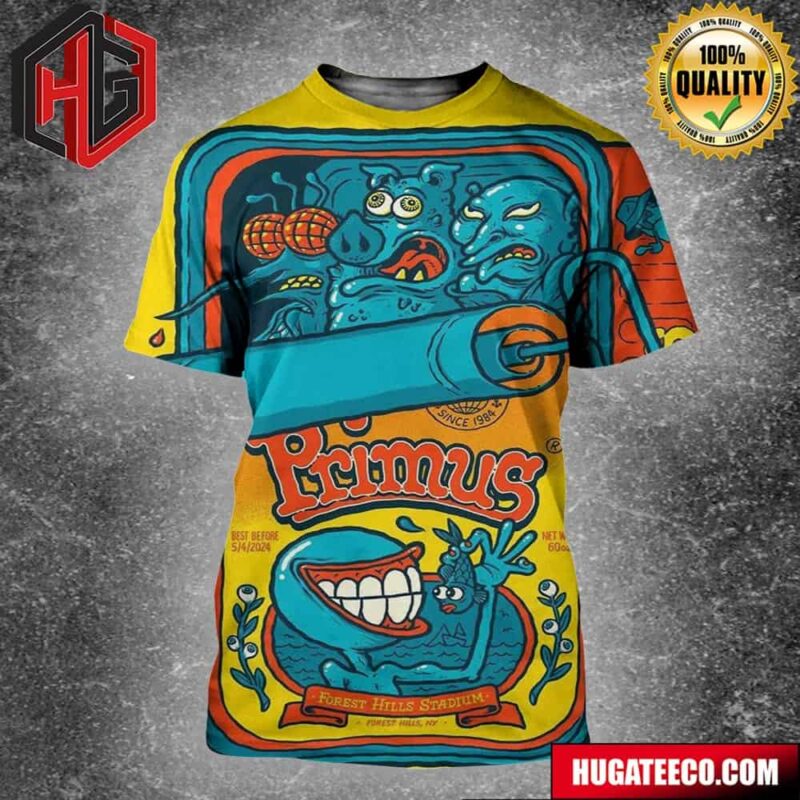 Primus Show Forest Hills Stadium On May 4th 2024 In Forest Hills Ny Unisex All Over Print Shirt