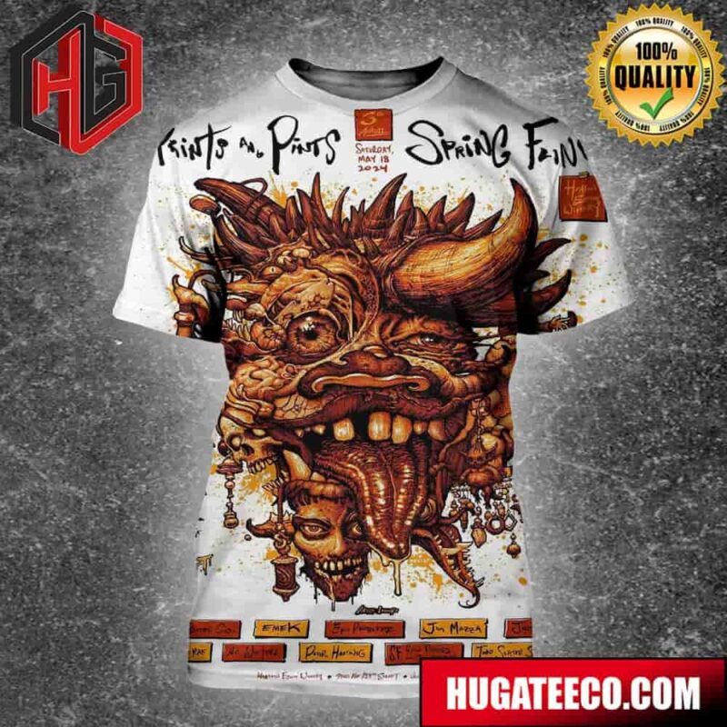 Prints And Pints Spring Fling Saturday May 18 2024 At Heathen Estate Winery Vancouver Washington 3D Shirt