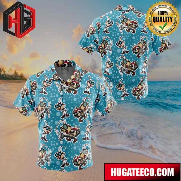 Prof E. Gadd Super Mario Bros Button Up Animeape Hawaiian Shirt