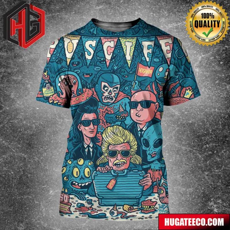 Puscifer Poster For Sessanta Forest Hills Stadium In Forest Hills New York All Over Print Shirt