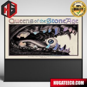 Queen Of The Stone Age Live On May 2 2024 In Raleigh At The Red Hat Amphitheatre Poster Canvas