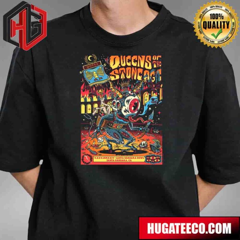Queen Of The Stone Age Show At Santa Barbara Bowl CA On V XXV MMXXIV T-Shirt