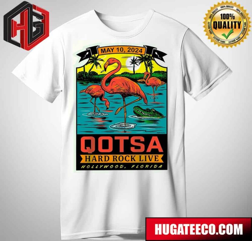 Queens Of The Stone Age Hard Rock Live Hollywood Florida Tonight May 10 2024 The End Is Nero T-Shirt