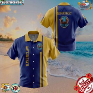 Ravenclaw Harry Potter Button Up Hawaiian Shirt