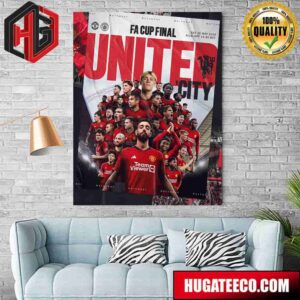 Red Ev Ilmanchester United FA Cup Final Day Home Decor Poster Canvas
