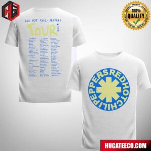 Red Hot Chili Peppers Tour 2022-23-24 Blue Mint Logo Schedule List Fan Gifts T-Shirt