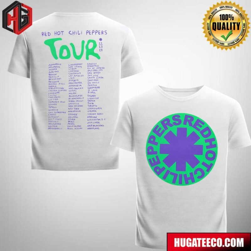 Red Hot Chili Peppers Tour 2022-23-24 Logo Schedule List Fan Gifts T-Shirt