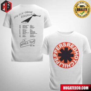 Red Hot Chili Peppers Tour 2022-23 Logo Schedule List Fan Gifts T-Shirt
