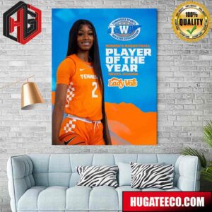Rickea Jackson The Third Lady Vol In Program History To Earn 2024 Tennessee Women’s Basketball Player Of The Year As Selected By Tennessee Sports Writers Association Poster Canvas