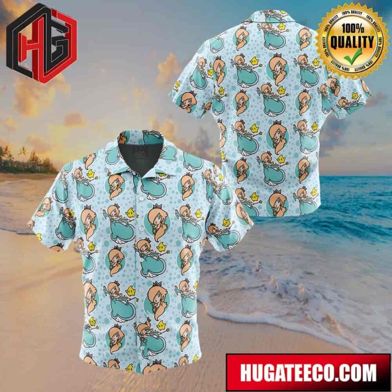 Rosalina Super Mario Bros Button Up Animeape Hawaiian Shirt