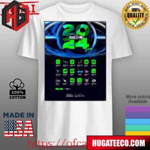 Seattle Seahawks Announced Their New Season NFL 2024 Schedule Poster Unisex T-Shirt