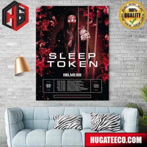 Sleep Token European Rituals Show Plus Guest Bilmuri Schedule Poster Canvas