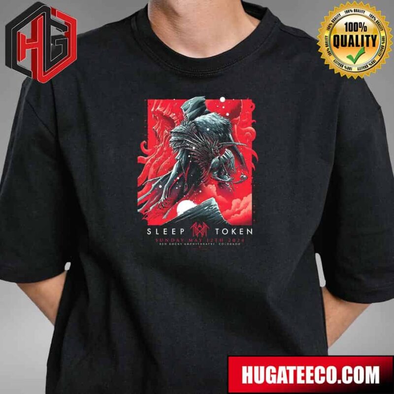 Sleep Token Sunday May 12th 2024 Red Rocks Amphitheatre Colorado Limited Screenprints Of Luke Preece Unisex T-Shirt