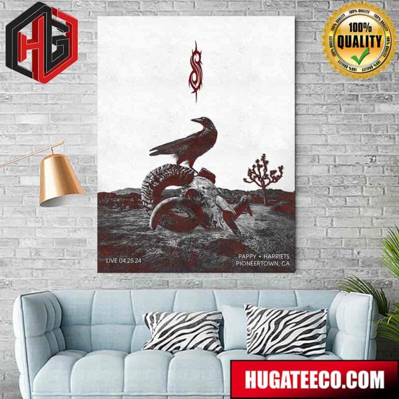 Slipknot Goat 4 25 24 Event Pappy Harriets Pioneertown Ca Home Decor Poster Canvas