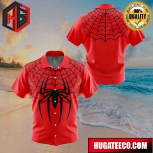 Spiderman Marvel Comics Button Up Animeape Hawaiian Shirt