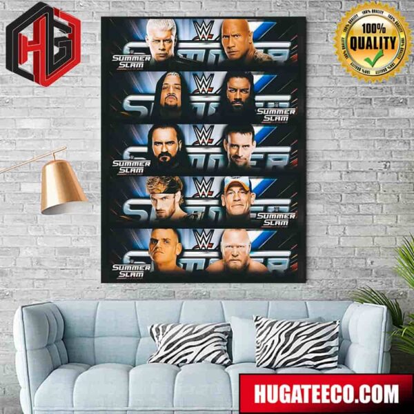 Summerslam Cleveland WWE Poster Canvas