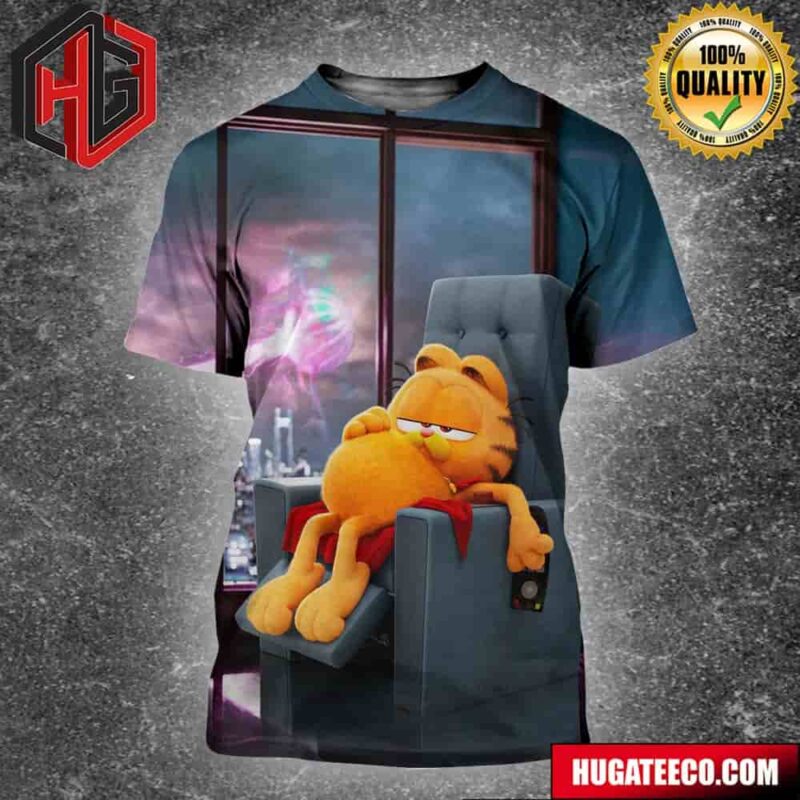 Superman-Themed Poster For Garfield All Over Print Shirt