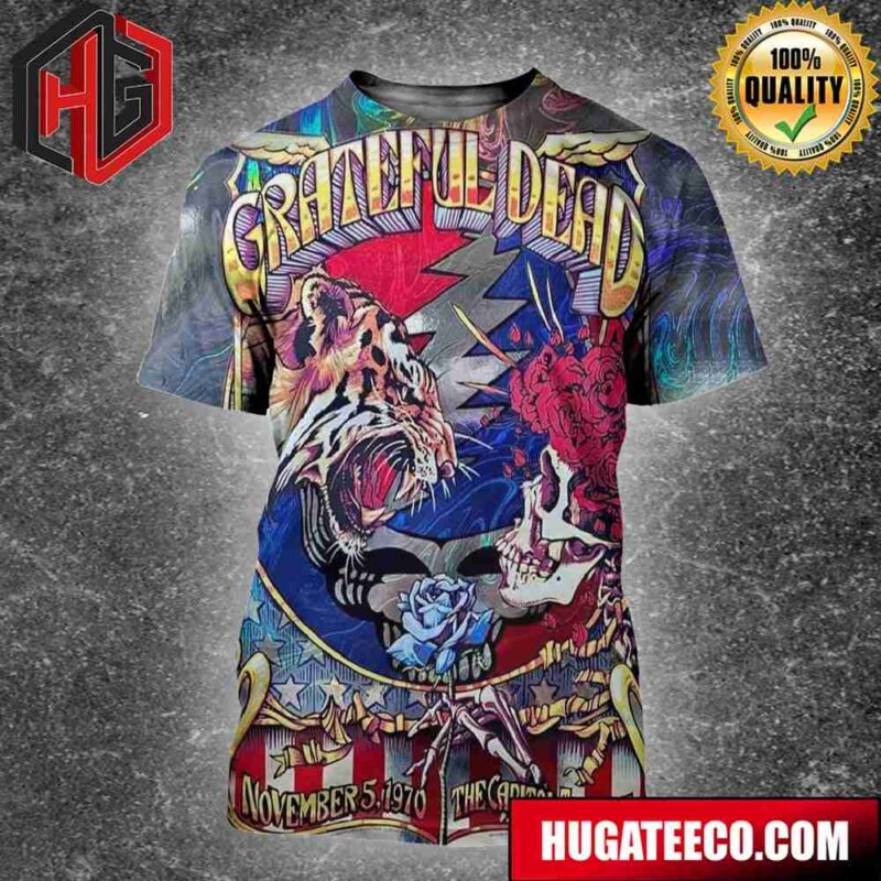 Taylor Rushing’s Limited Edition Release Commemorates The Grateful Dead’s Six-Show Run At The Capitol Theatre From November 5-8 1970 3D T-Shirt