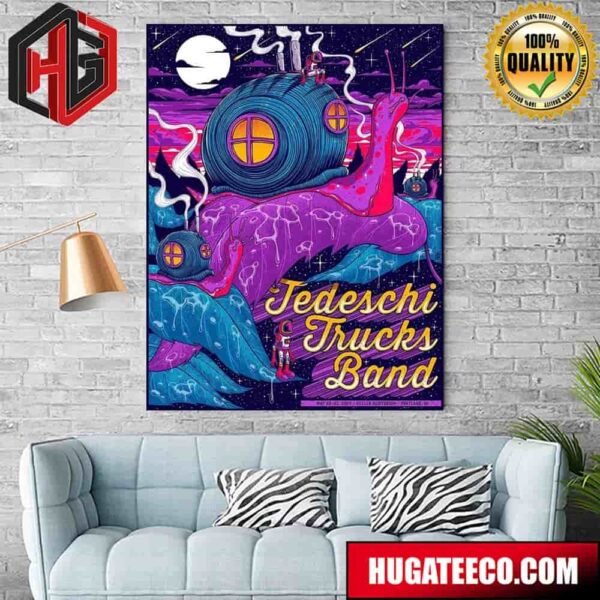 Tedeschi Trucks Band Posters For The Two Shows May 22-23 2024 Keller Auditorium Portland Or Ver 2 Home Decor Poster Canvas