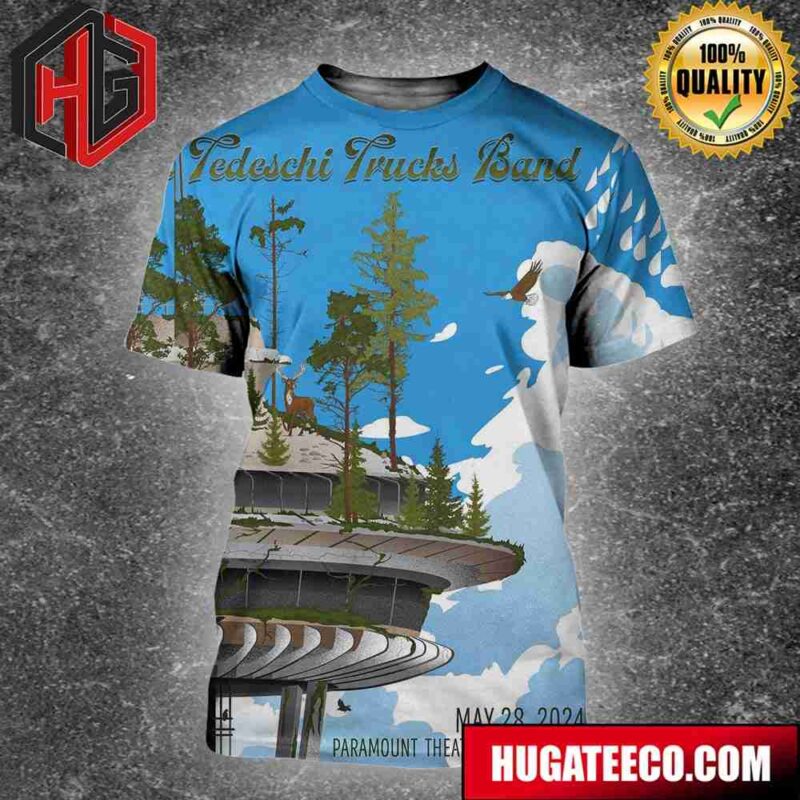 Tedeschi Trucks Band Show At Paramount Theatre In Seattle Wa On May 28 2024 3D T-Shirt