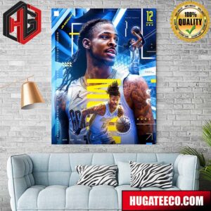 Temetrius Jamel Ja Morant Memphis Grizzlies NBA Home Decor Poster Canvas