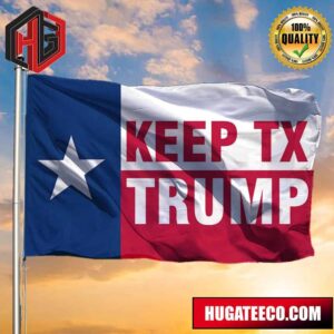 Texas For Trump Flag 2024 Keep TX Trump Texas Vote For Trump 2024 Election Campaign Merch 2 Sides Garden House Flag