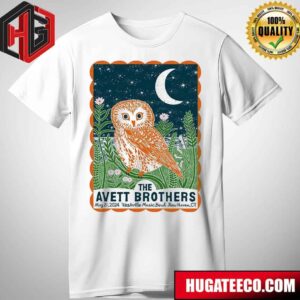 The Avett Brothers Poster For Show At Westville Music Bowl New Haven Ct May 21 2024 T-Shirt