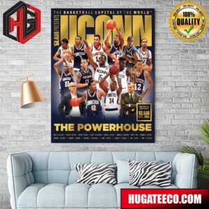 The Basketball Capital Of The World The Metal Editions Slam Est 1994 Uconn Huskie Home Decor Poster Canvas