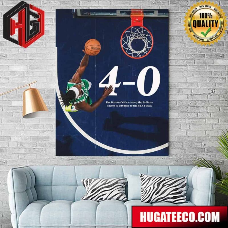 The Boston Celtics Sweep The Indiana Pacers To Advance To The NBA Finals Poster Canvas