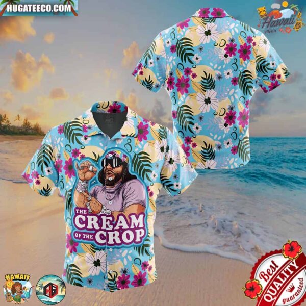 The Cream Of The Crop Randy Savage Pop Culture Button Up Hawaiian Shirt
