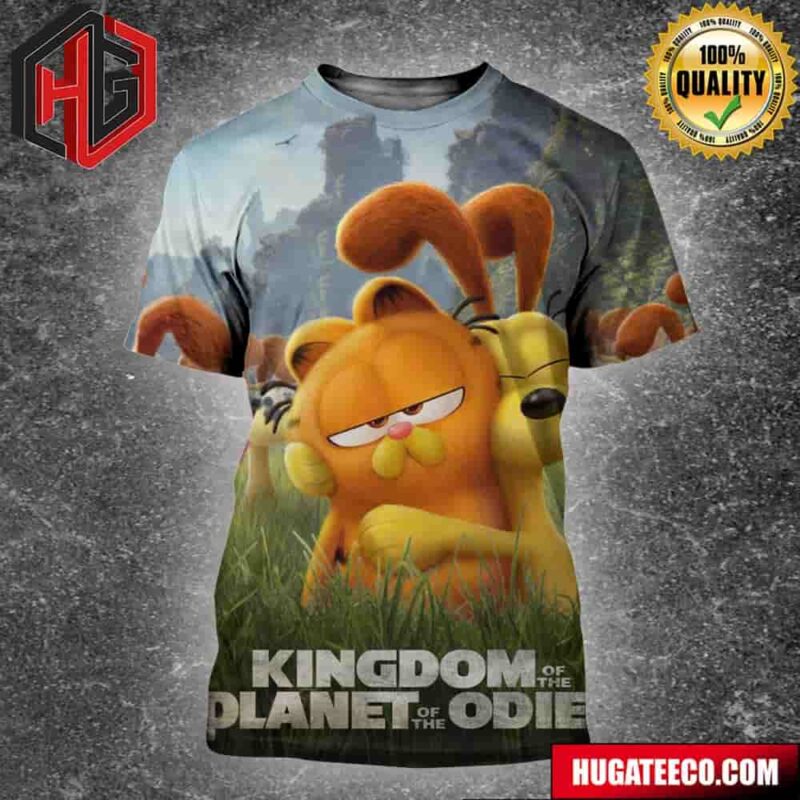 The Garfield Funny Movie Poster Kingdom Of The Planet Of The Odies All Over Print Shirt