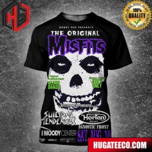 The Misfits Band Show 2024 At Moody Center Austin Tx On August 10 3D T-Shirt