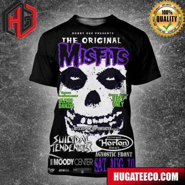 The Misfits Band Show 2024 At Moody Center Austin Tx On August 10 3D T-Shirt