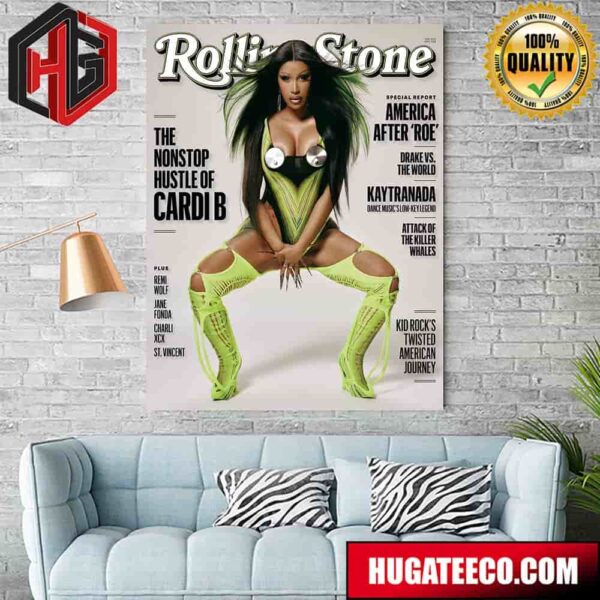 The Nonstop Hustle Of Cardi B At Rolling Stone 2024 Home Decor Poster Canvas