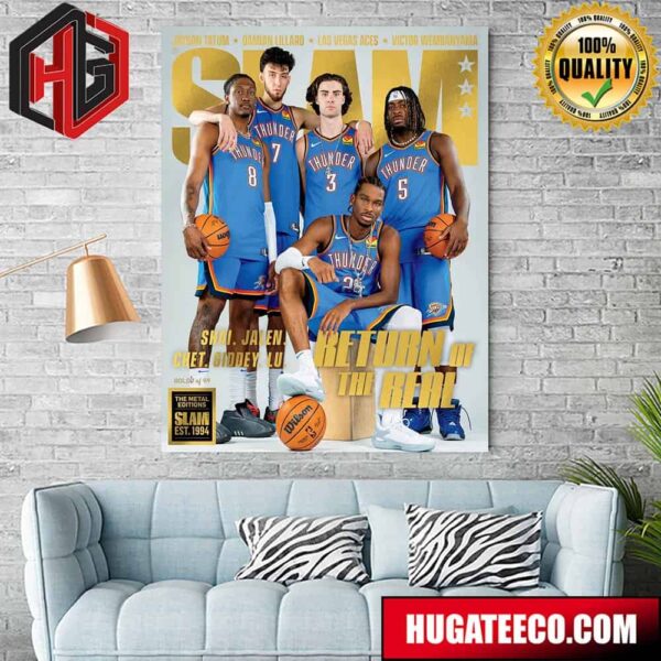 The Oklahoma City Thunder Return Of The Real The Metal Editions Slam Est 1994 Home Decor Poster Canvas