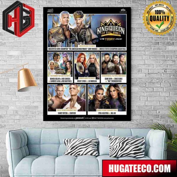 The Poster Is Stacked For WWE King And Queen Of The Ring Home Decor Poster Canvas