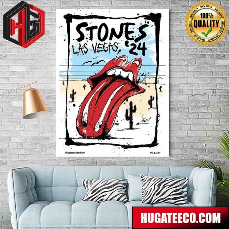 The Rolling Stones Allegiant Stadium In Las Vegas May 11 2024 Home Decor Poster Canvas