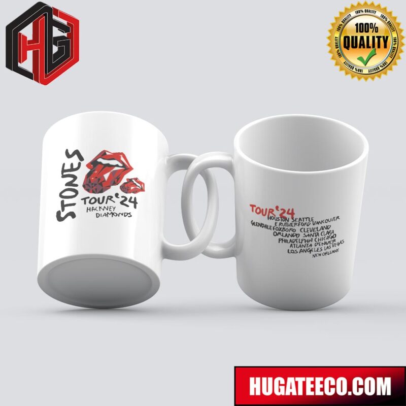 The Rolling Stones Hackney Diamonds Tour 2024 Coffee Mug