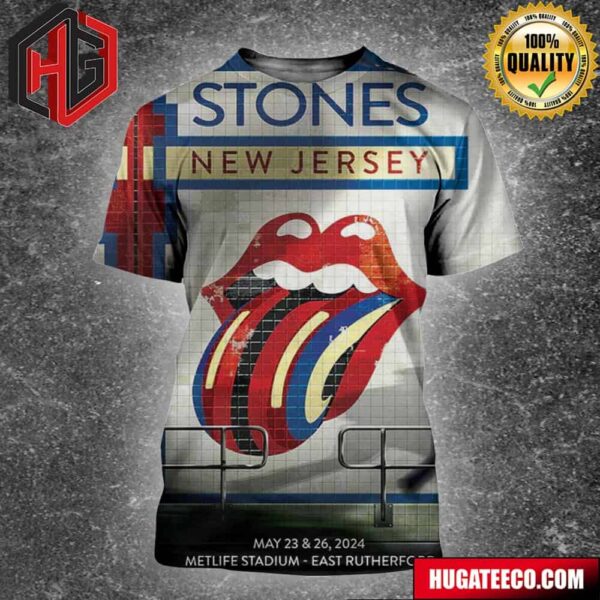 The Rolling Stones New Jersey May 23 And 26 2024 Metlife Stadium Fast Ruthfrord All Over Print Shirt
