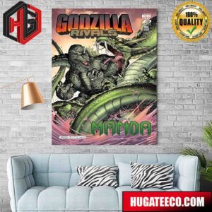 The Year Of The Dragon Wave With Godzilla Rivals Vs Manda By Jake Lawrence On July 31 2024 From Idw Publishing 25 Years Home Decor Poster Canvas