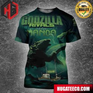 The Year Of The Dragon Wave With Godzilla Rivals Vs Manda By Jake Lawrence On July 31 From Idw Publishing All Over Print Shirt