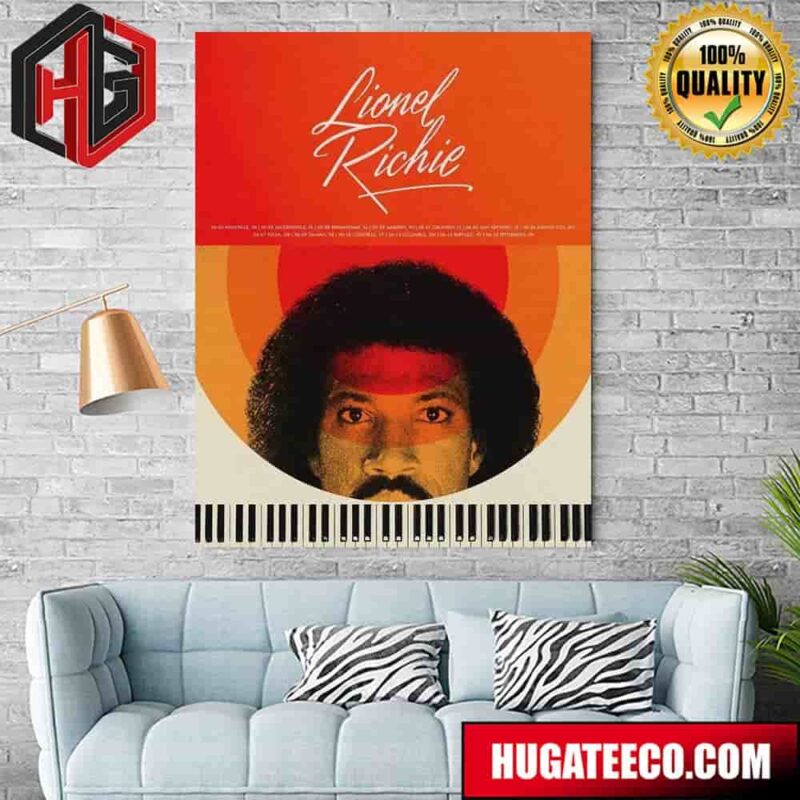 The Latest Concert Poster For The Legendary Lionel Richie US Tour Poster Canvas