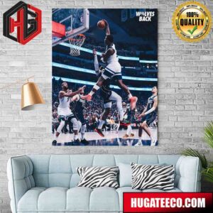 This Angle Is Unreal Iconic Best Moment Slam Dunk In Minnesota Timberwolves vs Dallas Mavericks Anthony Edwards Home Decor Poster Canvas