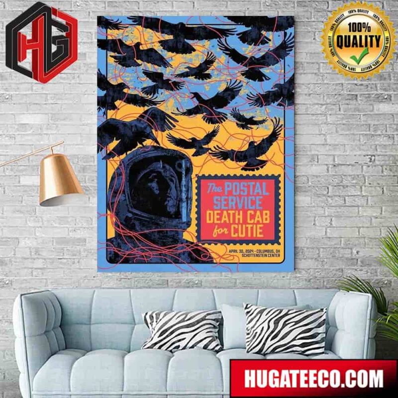 Tonight’s Poster For Death Cab For Cutie Show At Schottenstein Center In Columbus Poster Canvas
